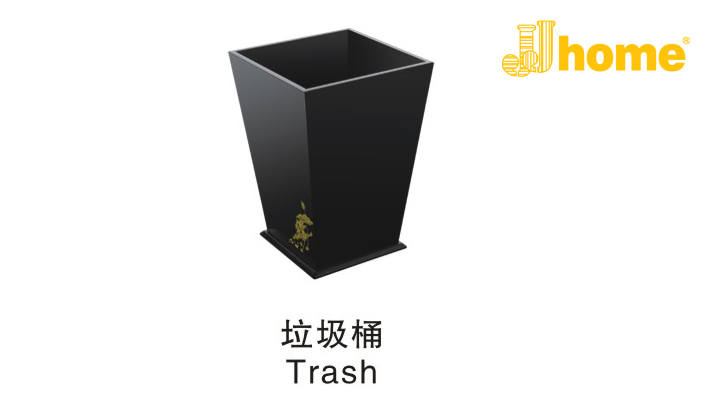 酒店客房用品 高级亚克力制品（便签盒 垃圾桶 毛巾托） JJHOME酒店用品1号店